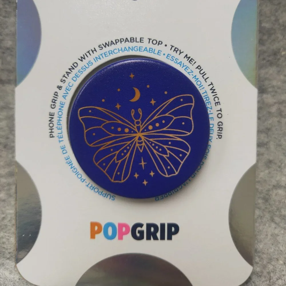 Vibey Butterfly Popsockets Single Grip &Stand Universal Phones and Tablet Holder